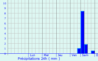 Graphique des précipitations prvues pour Staporkow