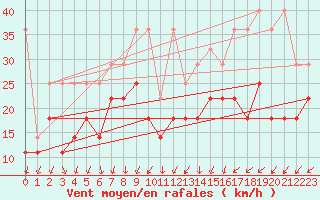 Courbe de la force du vent pour Neu Ulrichstein