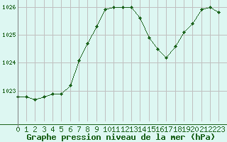 Courbe de la pression atmosphrique pour Cognac (16)