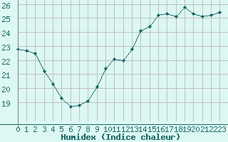 Courbe de l'humidex pour Pointe de Chassiron (17)