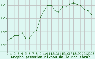 Courbe de la pression atmosphrique pour Selonnet - Chabanon (04)