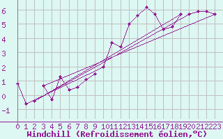 Courbe du refroidissement olien pour De Bilt (PB)