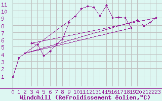 Courbe du refroidissement olien pour Cognac (16)