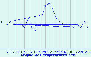 Courbe de tempratures pour Fluberg Roen