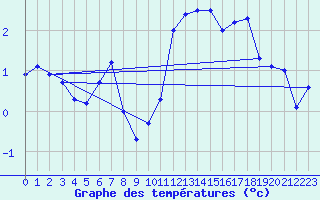 Courbe de tempratures pour Leiser Berge