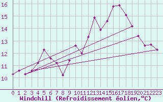 Courbe du refroidissement olien pour Cognac (16)