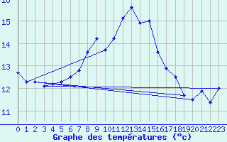 Courbe de tempratures pour Chalmazel Jeansagnire (42)