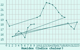Courbe de l'humidex pour Neu Ulrichstein