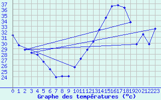 Courbe de tempratures pour Jan (Esp)