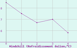 Courbe du refroidissement olien pour Market