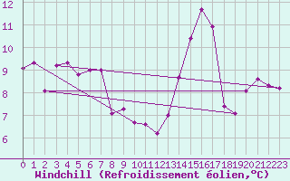 Courbe du refroidissement olien pour Cognac (16)