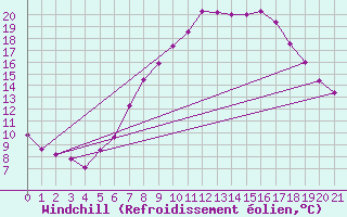 Courbe du refroidissement olien pour Neuhaus A. R.