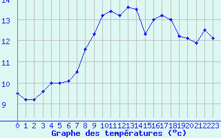 Courbe de tempratures pour Heino Aws