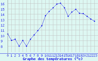 Courbe de tempratures pour Rochefort Saint-Agnant (17)