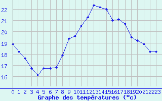 Courbe de tempratures pour Leucate (11)