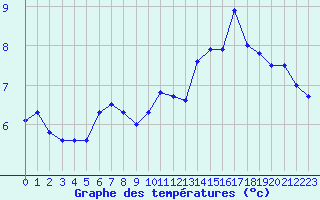 Courbe de tempratures pour Mont-Aigoual (30)