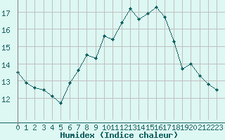 Courbe de l'humidex pour Michelstadt-Vielbrunn