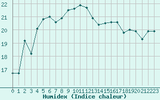 Courbe de l'humidex pour Pertuis - Grand Cros (84)