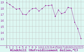 Courbe du refroidissement olien pour Cognac (16)