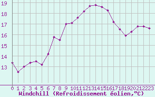 Courbe du refroidissement olien pour Maastricht / Zuid Limburg (PB)