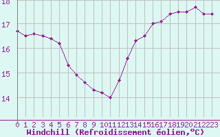 Courbe du refroidissement olien pour la bouée 62145