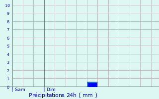 Graphique des précipitations prvues pour Remungol