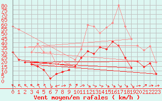 Courbe de la force du vent pour Millau - Soulobres (12)