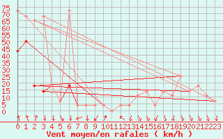 Courbe de la force du vent pour Alpinzentrum Rudolfshuette