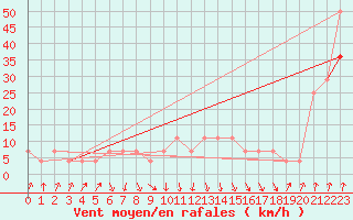 Courbe de la force du vent pour Alpinzentrum Rudolfshuette