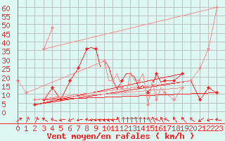 Courbe de la force du vent pour Casement Aerodrome
