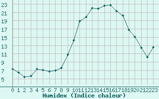 Courbe de l'humidex pour Pertuis - Le Farigoulier (84)