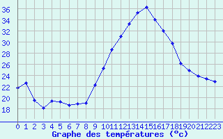 Courbe de tempratures pour Tthieu (40)