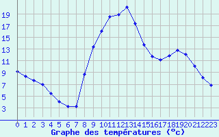 Courbe de tempratures pour Selonnet (04)