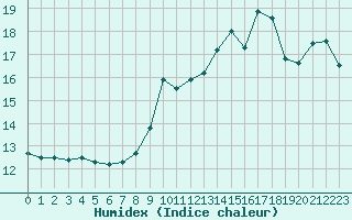 Courbe de l'humidex pour Ile Rousse (2B)