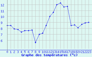 Courbe de tempratures pour Rochefort Saint-Agnant (17)