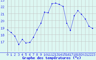 Courbe de tempratures pour Plussin (42)