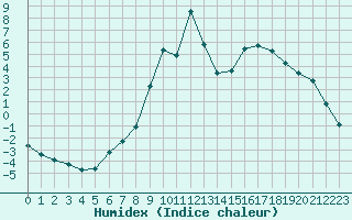 Courbe de l'humidex pour Selonnet (04)