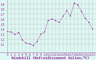 Courbe du refroidissement olien pour Cognac (16)