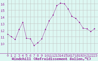 Courbe du refroidissement olien pour Gruissan (11)