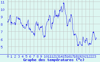 Courbe de tempratures pour Rochefort Saint-Agnant (17)