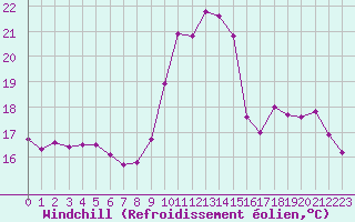 Courbe du refroidissement olien pour Cognac (16)