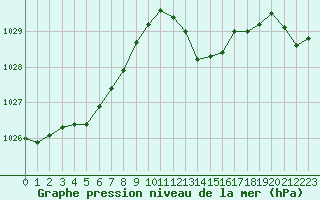 Courbe de la pression atmosphrique pour Roanne (42)