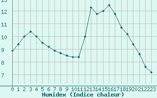 Courbe de l'humidex pour Saint-Jean-de-Liversay (17)