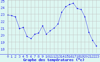 Courbe de tempratures pour Plussin (42)