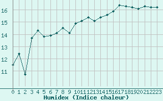 Courbe de l'humidex pour Castres-Nord (81)