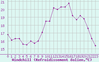 Courbe du refroidissement olien pour Cognac (16)