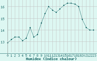 Courbe de l'humidex pour Preonzo (Sw)