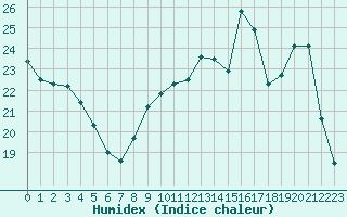 Courbe de l'humidex pour Variscourt (02)