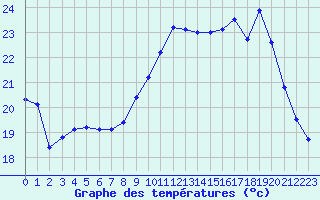 Courbe de tempratures pour Rochefort Saint-Agnant (17)