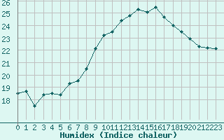 Courbe de l'humidex pour Rochefort Saint-Agnant (17)